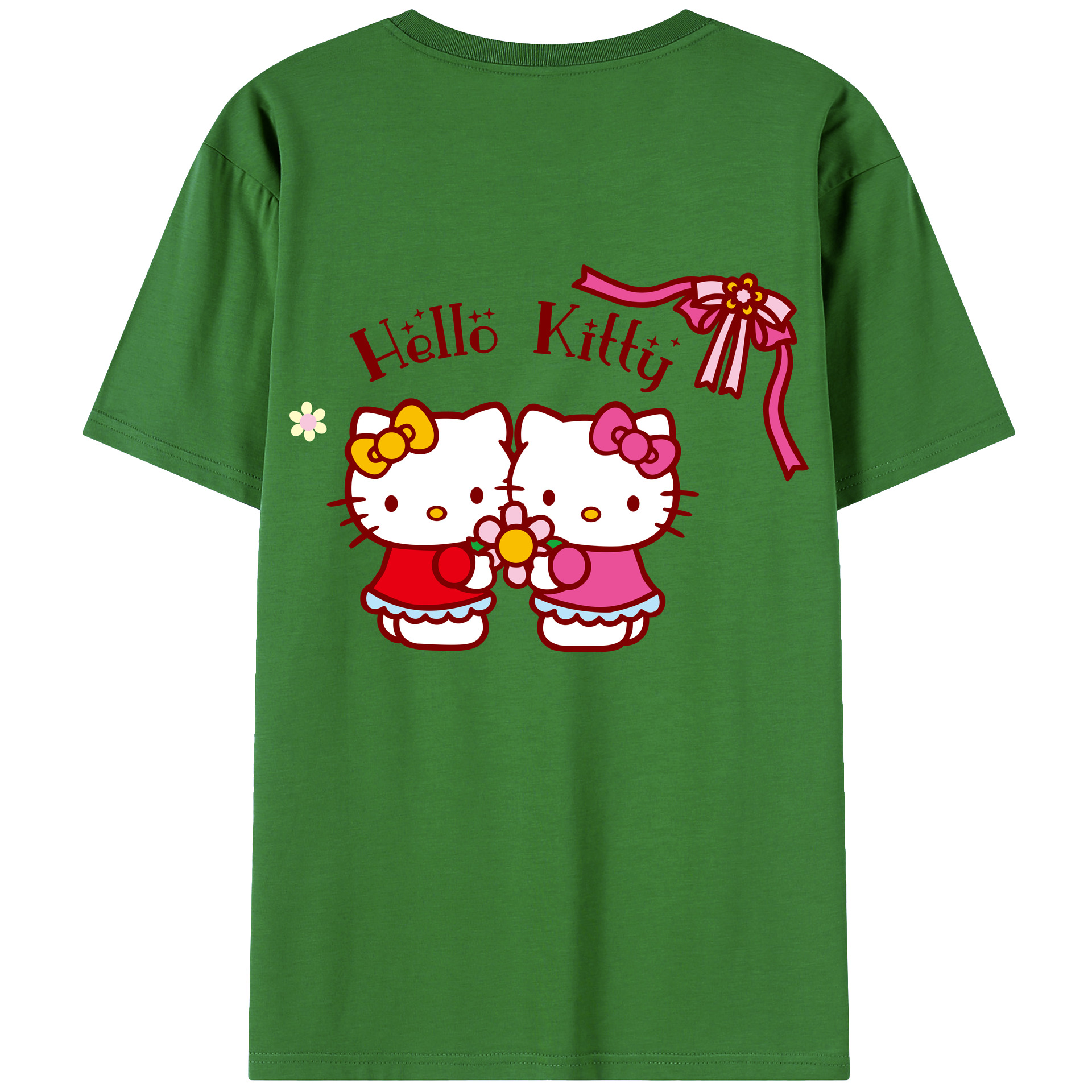 （画像用） Hello Kitty ハローキティ レディース半袖Tシャツ(バックプリント)